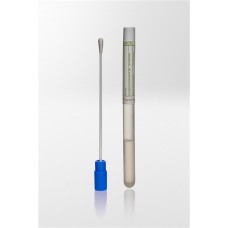 Tampoane recoltare exudat faringian cu mediu de transport AMIES, Sterile R, PCR ready, Albastre, impachetare individuala, tija plastic flexibila, CE/IVD
