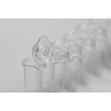 Microtuburi PCR Centrifuga PP, 0.2 ml, 8/strip, capac individual drept, foarte transparent, np pcr ready, max. RCF 20.000g, autoclavabile pana la 121°C, CE/IVD, 120/pk