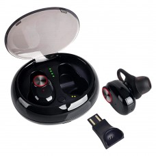 Casti Bluetooth Wireless GES®, Bluetooth 5.0, In-Ear, Handsfree, Compatibile iOS & Android, Negre Casti Bluetooth Wireless GES®, Bluetooth 5.0, In-Ear, Handsfree, Compatibile iOS & Android, Negre